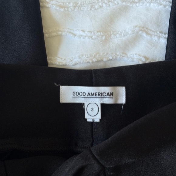 Good American | The ponte boss high shine Disco Pants 3 - Picture 4 of 6